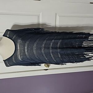 Alter'd State Long Crochet Top with Fringe